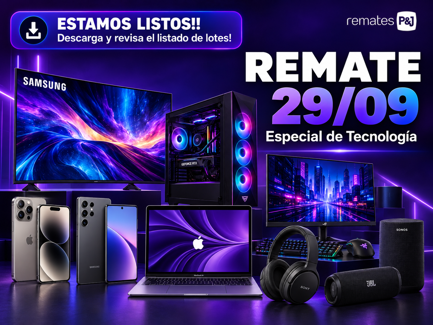 Remate Especial Tecnologia del 29 de septiembre de 2026